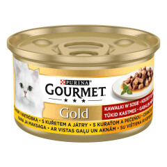 PURINA GOURMET Kiisueine kana ja maksa kastmes 85g