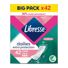 LIBRESSE Higieniniai įklotai LIBRESSE LONG EXTRA 42pcs