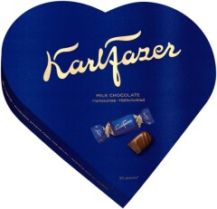KARL FAZER Karl Fazer Heart 225g wrapped milk chocolates 225g