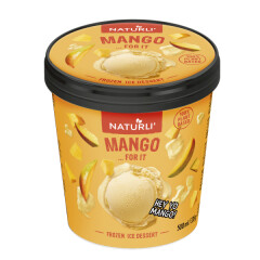 NATURLI Naturli Oat Drink Ice Cream with Mango 335g