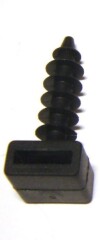BALTPLAST Kabeliy tvirtinimo kaištis diubelis BALTPLAST 6mm, 6x37 mm, juodos sp., 100pcs