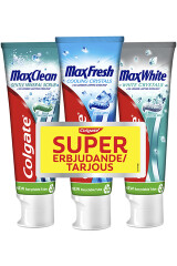 COLGATE HAMBAPASTA MAX FRESH 3 X 75ml 225ml