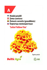 BALTIC AGRO Marigold 'Safari Yellow Fire' 80 seeds 1pcs