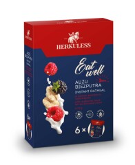 HERKULESS Instant oatmeal with raspberry pieces, blackberry pieces and sweet cream 0,21kg