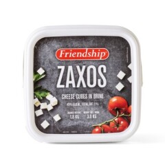 FRIENDSHIP Zaxos salatijuustukuubikud soolvees 45% 1,8kg