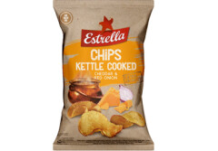 ESTRELLA Kartupeļu čipsi Kettle ar Čedars Sieru 120g