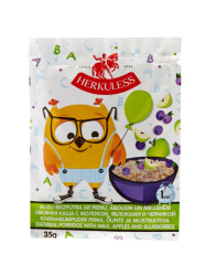 HERKULESS Instant oatmeal with milk/apple/blueberry 0,035kg
