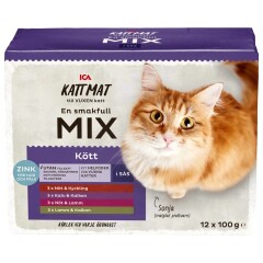 ICA Konservi kaķiem, Mix, 12x100 1200g