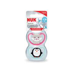 NUK Čiulptukas NUK SPACE 2SI, 2 vnt. 1pcs