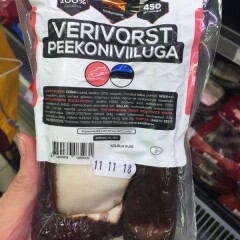 ÜHISTU EESTI LIHATÖÖSTUS Verivorst peekoniviiludega 450g