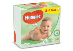 HUGGIES Drėgnosios kūdikių servetėlės 3x56 vnt 162pcs