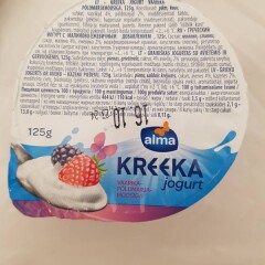 ALMA Kreeka jogurt vaarika-põldmarjamoosiga 125g
