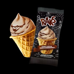 RAKS RAKS Hazelnut ice cream with chocolate cream in waffle cup 0,077kg