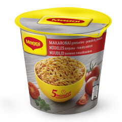 MAGGI Ātri pagatavojamās nūdeles sr krējuma un tomātu mērci 62g