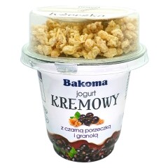 BAKOMA Kreemjogurt mustsõstra-granola 230g