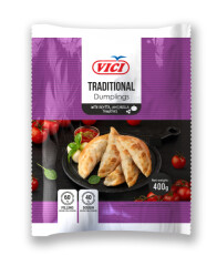 VICI Pre-cooked and frozen dumplings with cheddar, ricotta, mozzarella, tomatoes 0,4kg