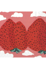 MARIMEKKO Marimekko salvrätik maasikad roosa 25cm 20tk 20pcs