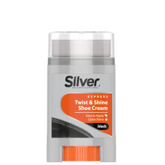 SILVER Juodas batų tepalas su kempinele SILVER 50ml