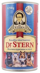 DR.STERN Koernkonserv kanaliha tükid kastmes 1,25kg