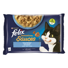 PURINA FELIX Kačių ėdal. FELIX su žuvimi dreb., 4x 340g