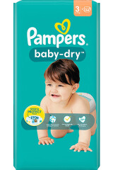 PAMPERS Baby Dry teipmähkmed 3, 6-10kg 54pcs