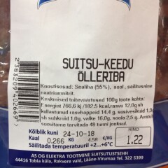 GROSSI LIHAMEISTRID Suitsu-keedu õlleriba 1kg