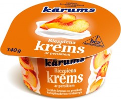 KARUMS Curd cream with peaches 140g