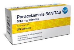 PARACETAMOLIS Paracetamolis Sanitas 500mg tab. N20 (Sanitas) 20pcs