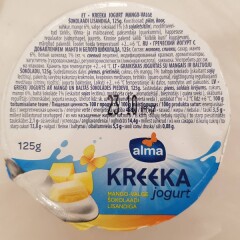 ALMA Kreeka jogurt mango-valge šokolaadi lisandiga 125g