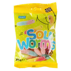 RIMI Gummies Sour worms 100g