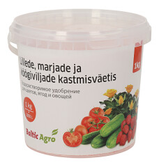 BALTIC AGRO Водорастворимое удобрение для цветов, ягод и овощей 1 кг 1kg