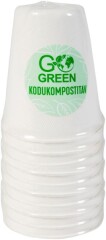GO GREEN Drinking cups biodegradable 250ml 10pcs
