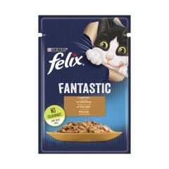 PURINA FELIX Konservi kaķiem ar tītara gaļu želejā 85g