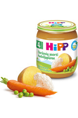 HIPP Eko.daržovių asorti HIPP BIO, 4mėn, 125g 125g