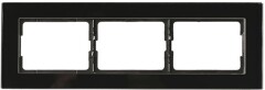 VILMA Trivietis rėmelis XP500, juodas stiklas, R03 1pcs