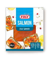 VICI Šaltai rūkyta pjaustyta lašišų filė vici 0,1kg