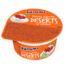 KARUMS Vahustatud jogurtidessert kirssidega 120g