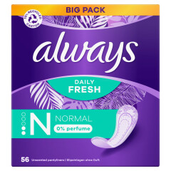 ALWAYS Higieniniai įklotai ALWAYS NORMAL 0% PERFUME 56pcs