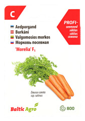 BALTIC AGRO Carrot Seeds 'Morelia' F1 800 seeds 1pcs