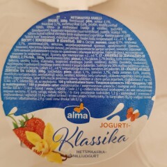ALMA Metsmaasika-vanilli jogurt 380g