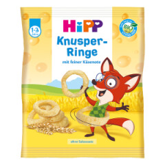 HIPP Ekologiški žiedai HIPP su sūriu (nuo 12 mėn.) 25g