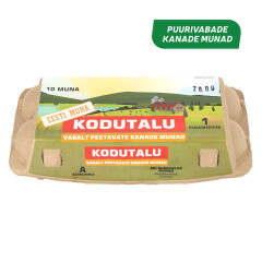 KODUTALU Vabalt peetavate kanade munad 10pcs