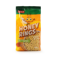 RIMI Sausi pusryčiai RIMI Honey Rings 250g 250g