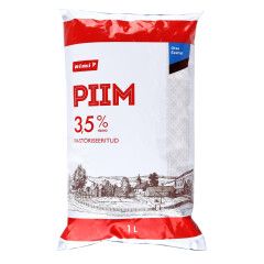 RIMI Täispiim kile 3,5% 1l