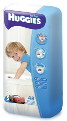 HUGGIES Sausk.keln.HUGGIES BOYS (5)13-17kg,48vnt 48pcs