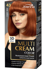 JOANNA Juuksevärv multi cream color 43 fiery red 1pcs