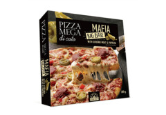 MEGA DI CATO Sügavkülmutatud paksu põhjaga pitsa hakkliha ja paprikaga (Brend Mega di Cato) 380g