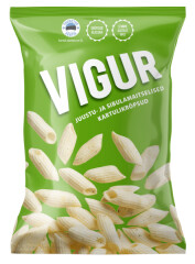 VIGUR Cheese and onion flavoured potato chips 90g
