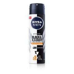 NIVEA Viriešu dezodorants spray ULTIMATEI BLACK&WHITE 150ml