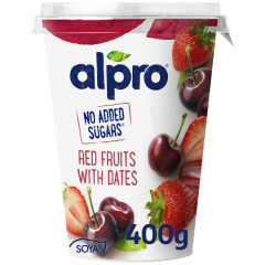 ALPRO Sojas jogurts ar ogām un datelem 400g